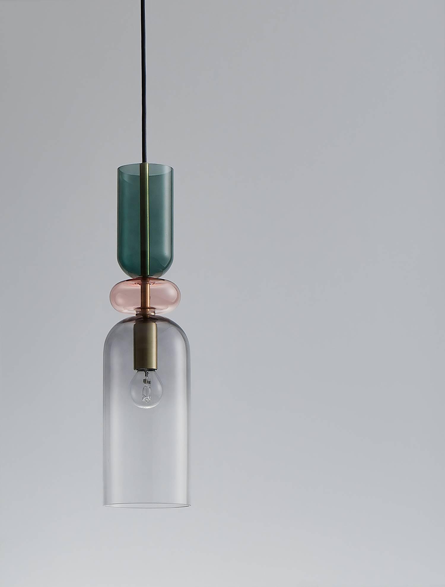 Pendant light Murano Type D Aluminum 1-light 4
