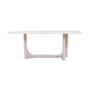 Vintage coffee table stone white 1970s 0