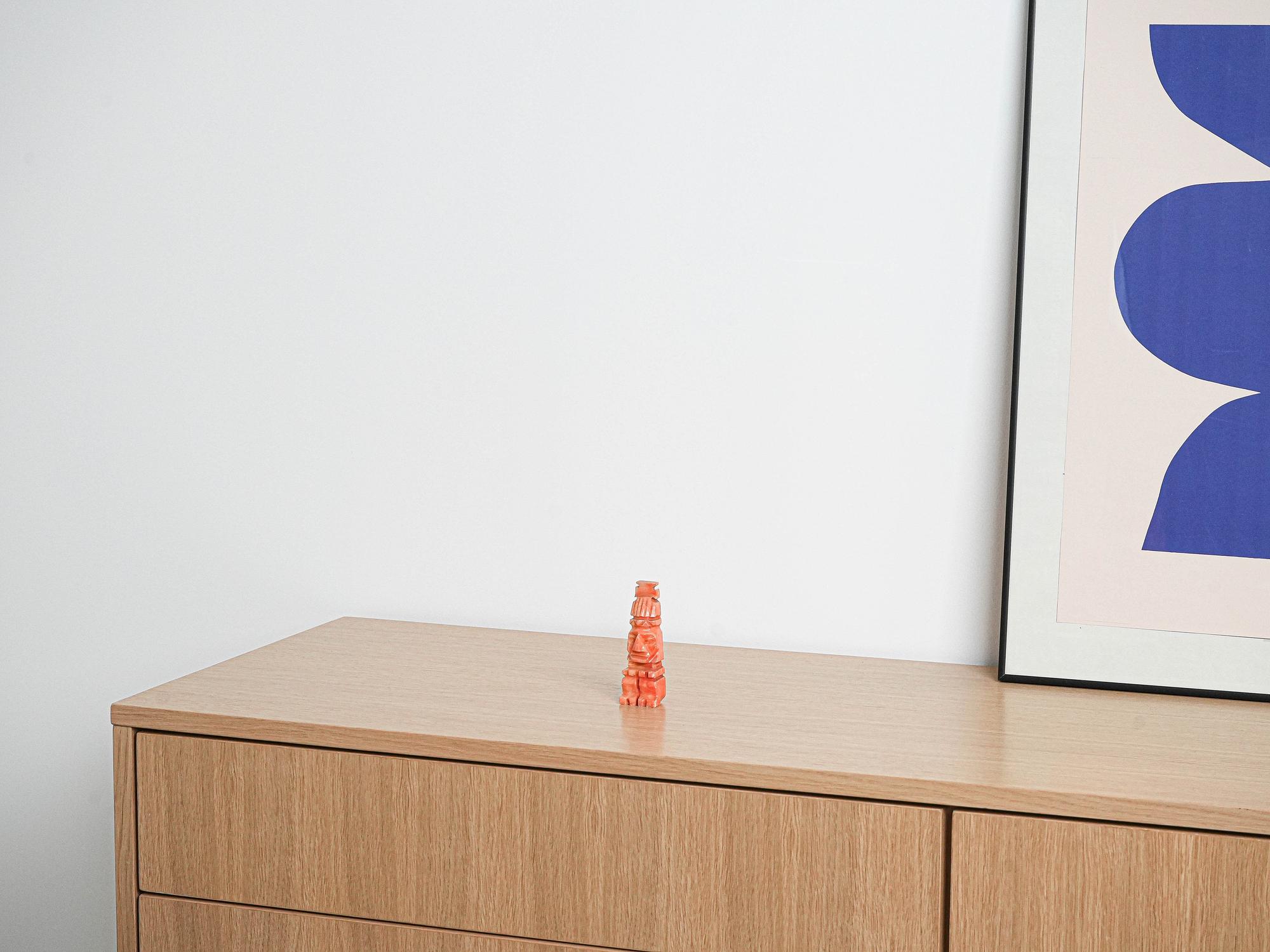 Steinskulptur Orange 1980er Jahre 1