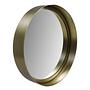 Runder Spiegel Metall Gold ø30cm 1
