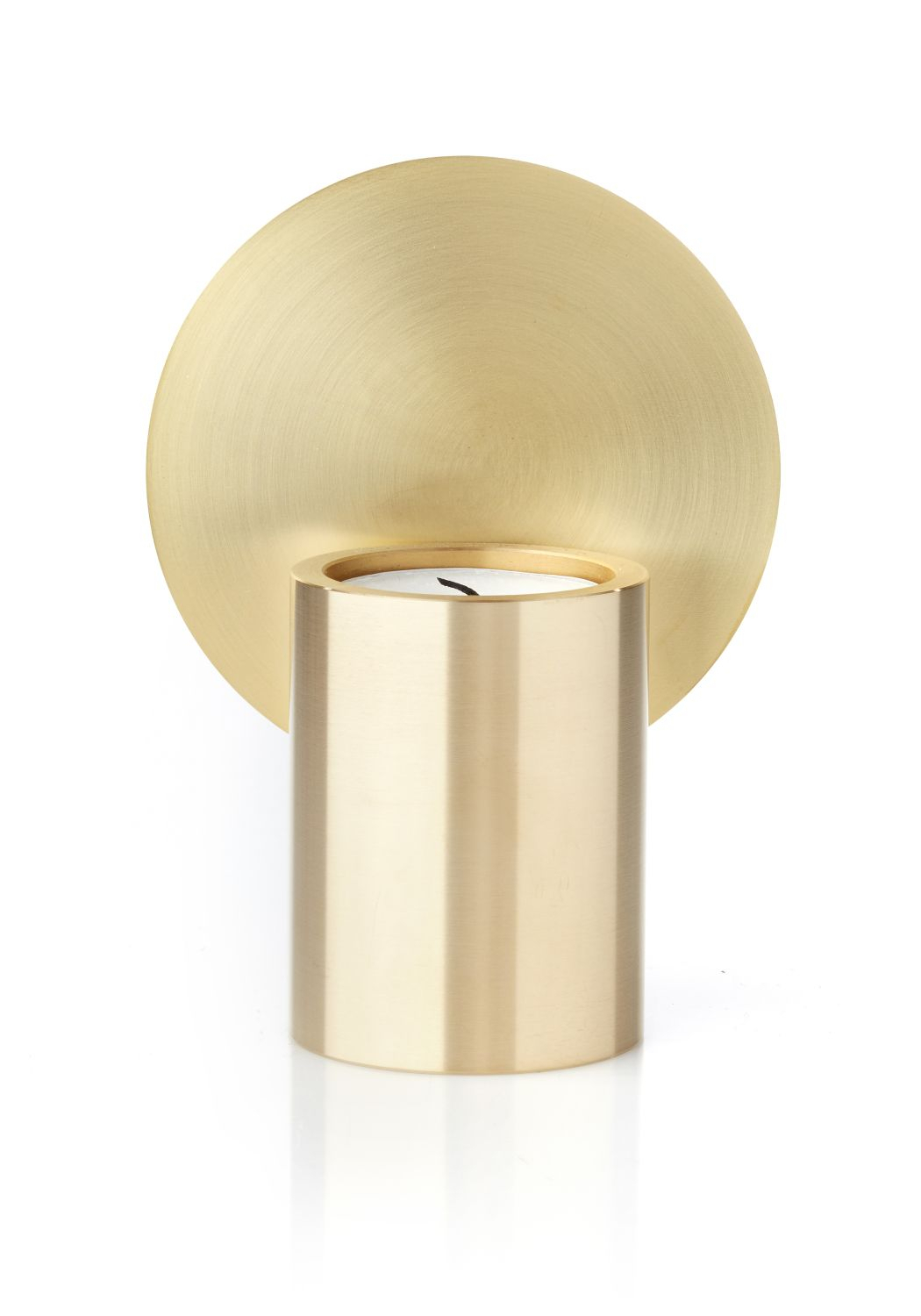 Glow Teelichthalter Messing Gold 0