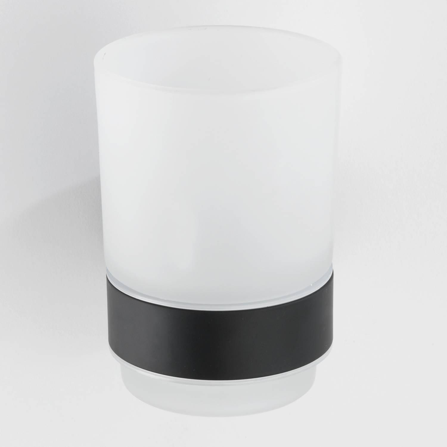 Zahnputzbecher inkl. Halter Uno Bosio Edelstahl Silber 3