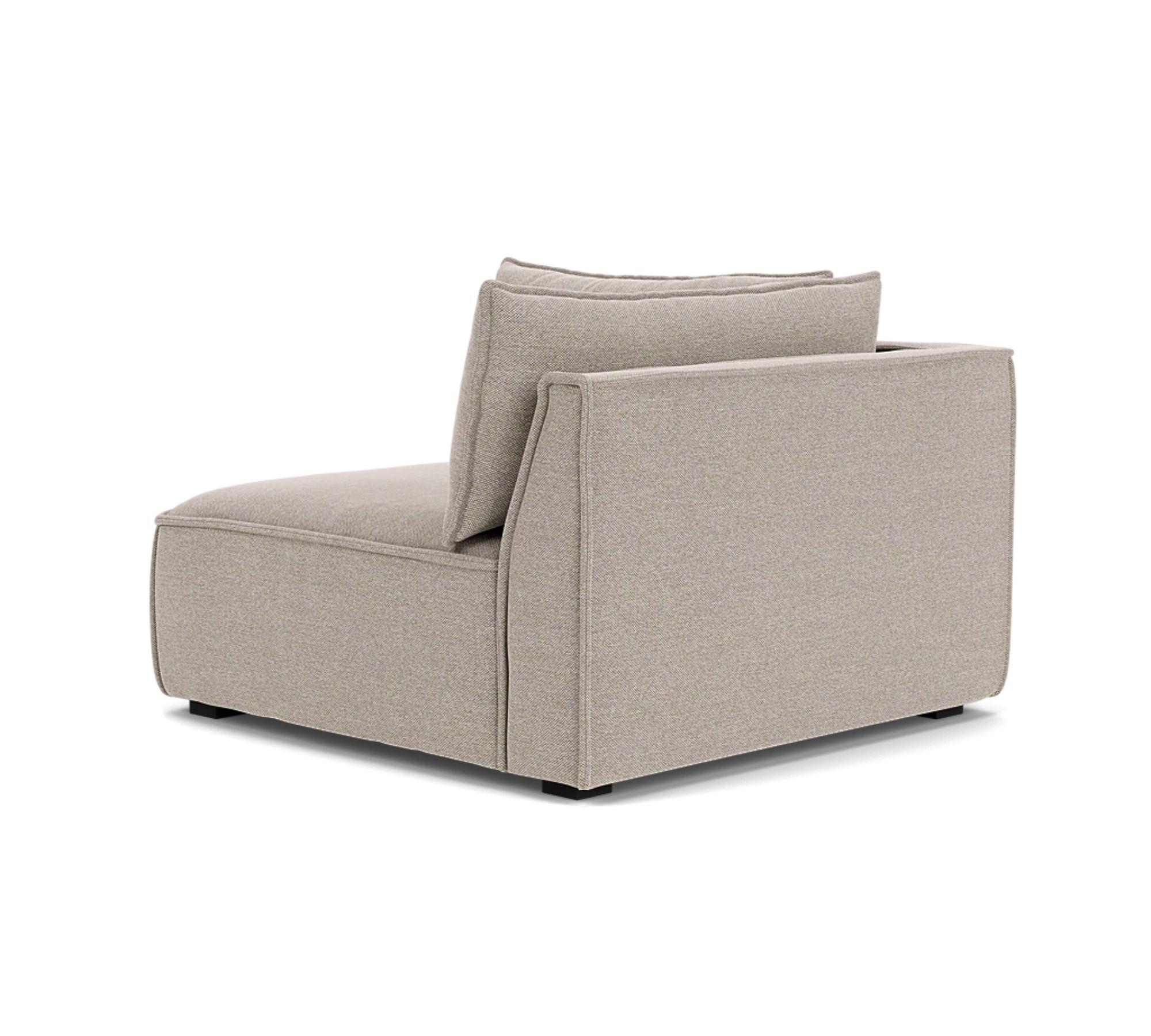 Daphne 1-Sitzer Eckmodul Links Agnes Brown 3