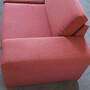Sofa 2-Sitzer Stoff Rot  1