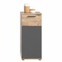 Schrank Holz Braun Grau 2