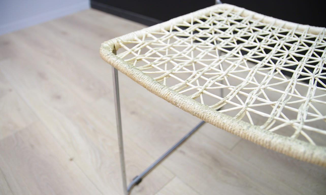 2x Vintage chair metal white 1960s 11