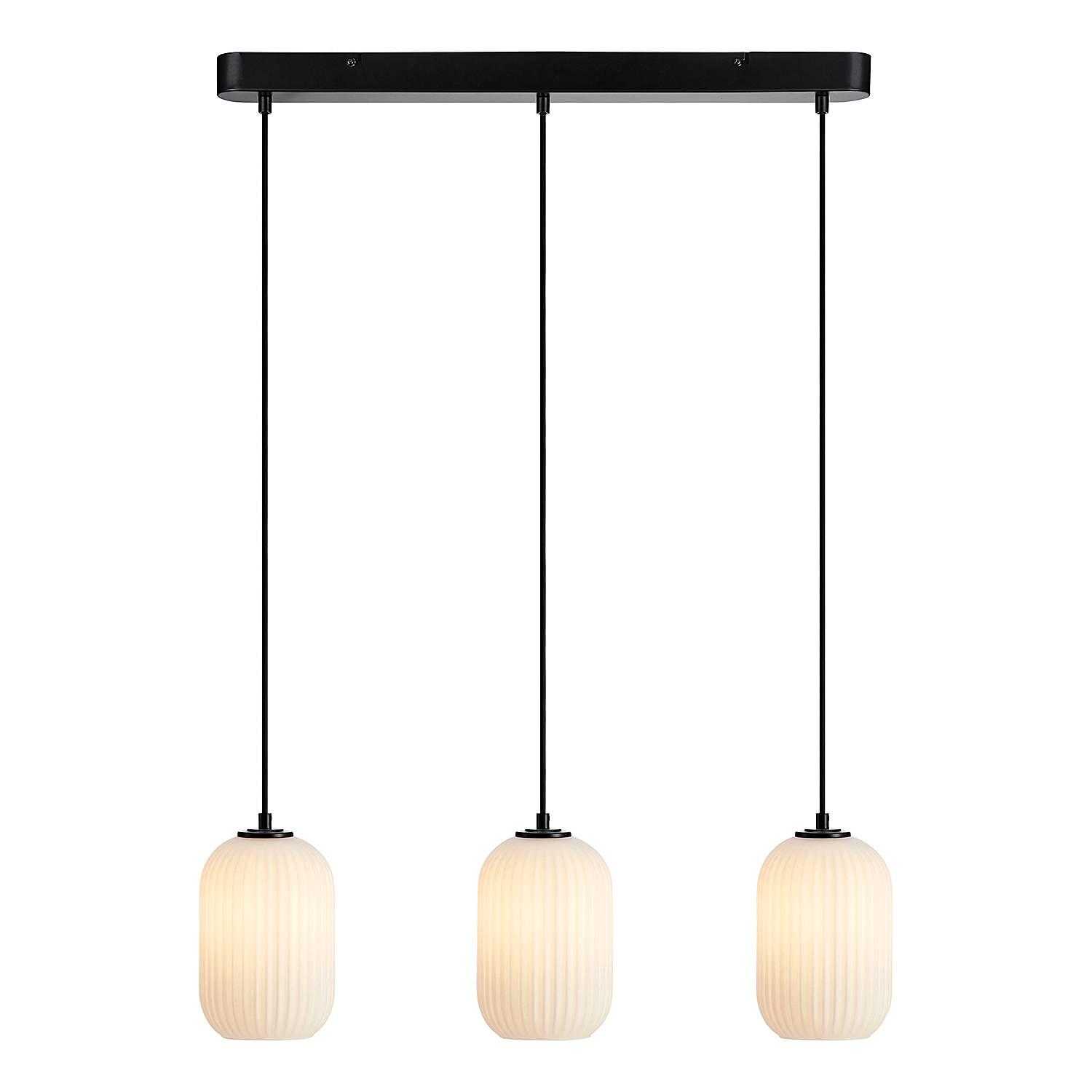 Cava Pendant Light 3-Bulb Glass Iron 4