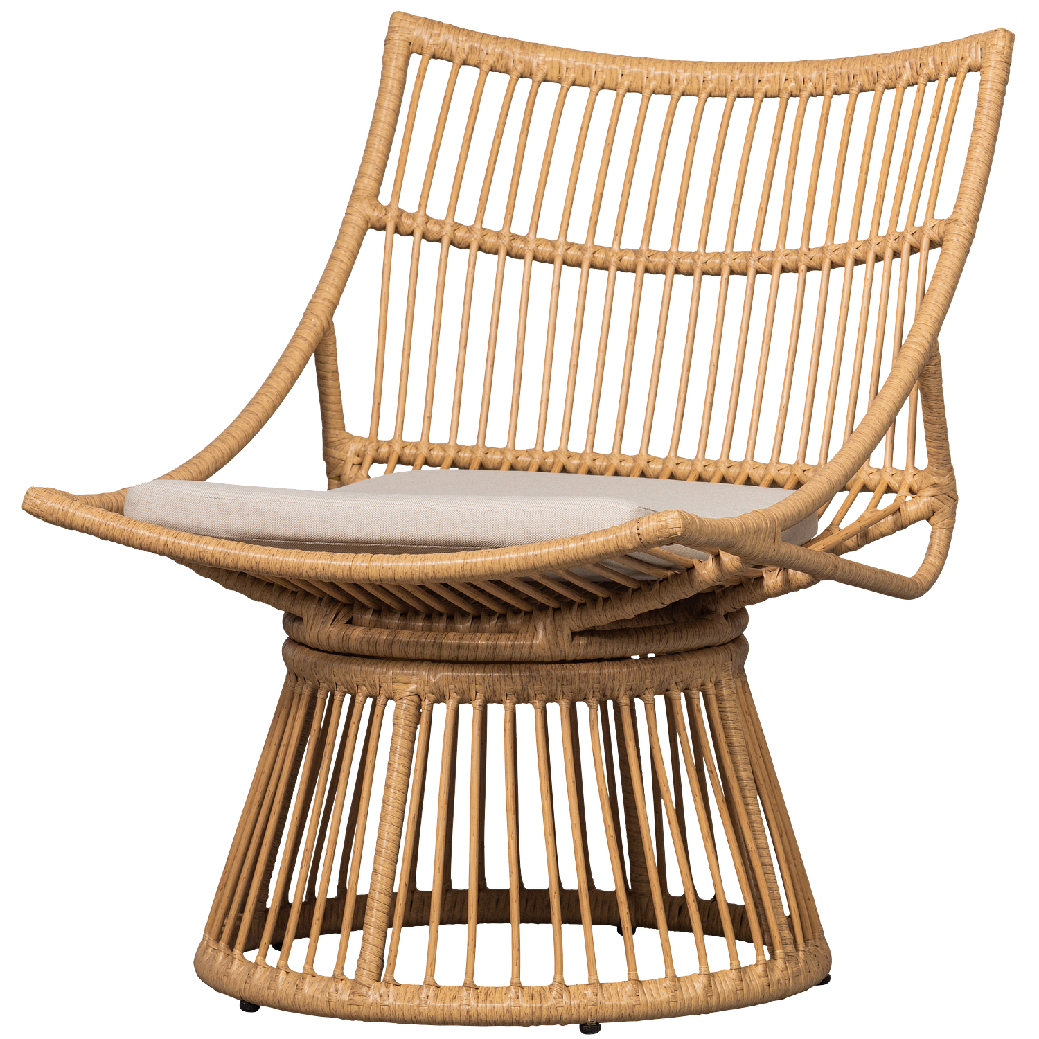Alatna Garten Korbessel Braun 0