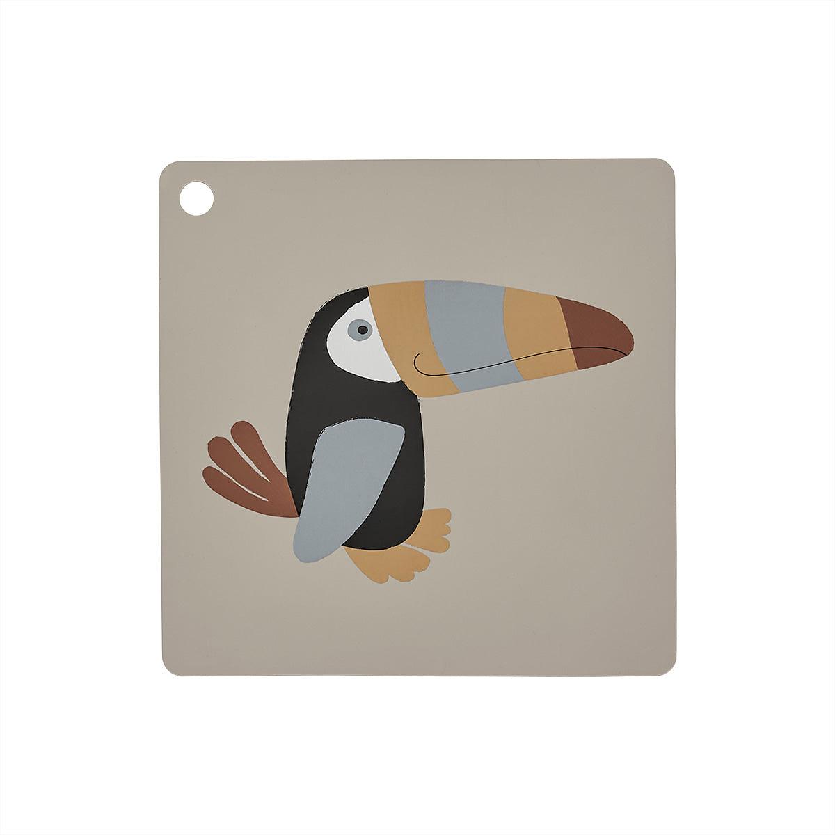 Toucan Placemat Silicone with Illustration 0