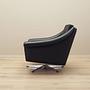 Swivel armchair Leather Black 1960s 4
