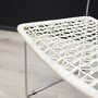 2x Vintage chair metal white 1960s 8