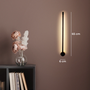 2x Minimalistische LED Wandleuchte PERSEIS Small Schwarz 4