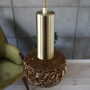 Vintage Pendant Lamp Glass Metal 1970s 2