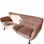 Anne Sofa 3-Sitzer Velour Lux Vintage Rosa 2