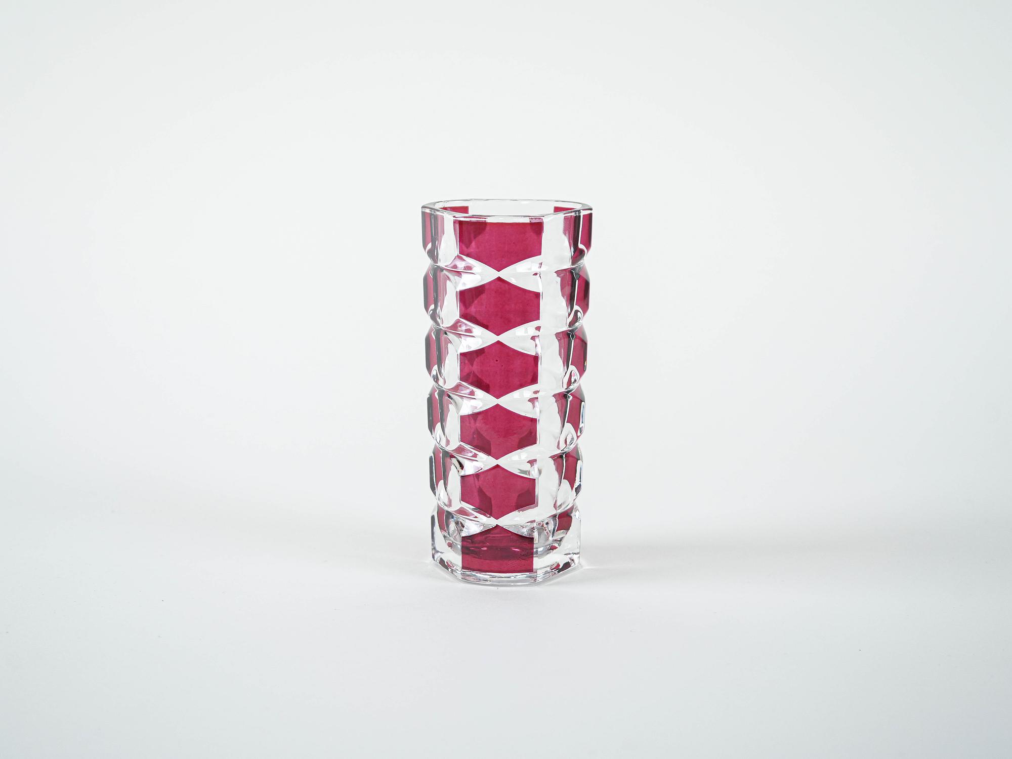 Glass Vase Windsor 1970s 2