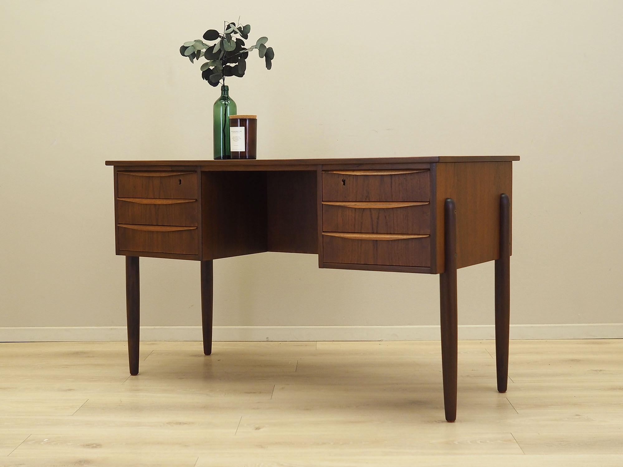 Schreibtisch Teakholz 1960er Jahre 3