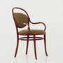Vintage chair beech wood textile green 8