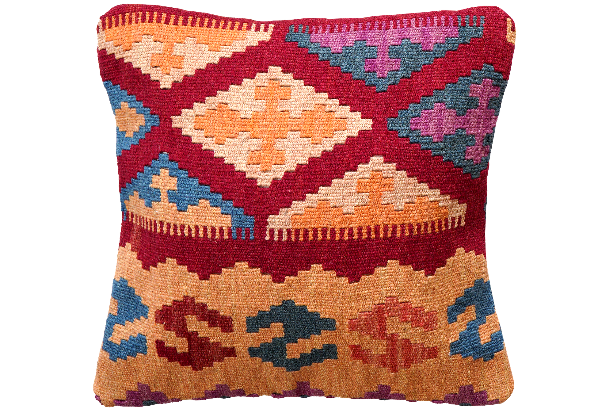 Kilim Kissenbezug Mehrfarbig 0