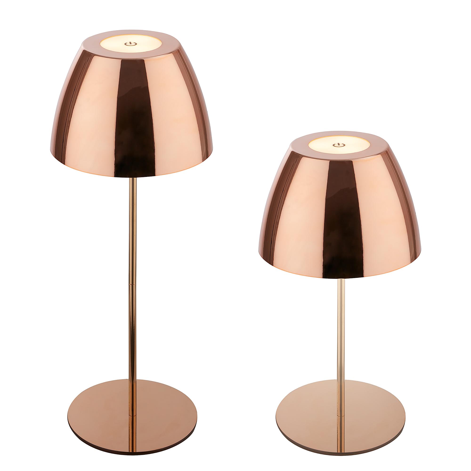 Serina LED Rechargeable Table Lamp Copper 0