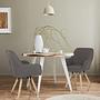 Scandi Soft Dining Chair Swivel Dark Grey 1