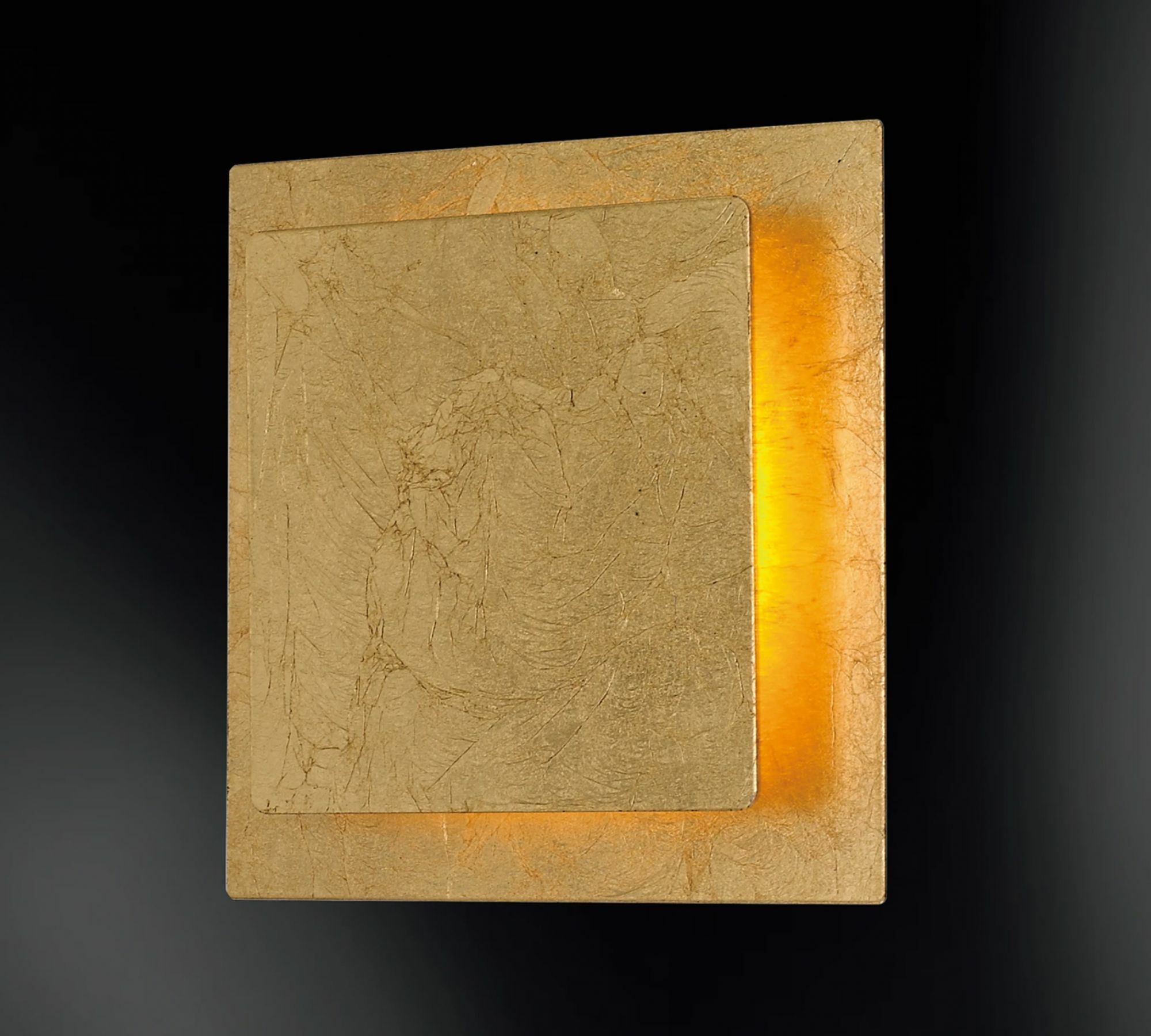 1-Flammige LED Wandleuchte Eisen Goldoptik 1