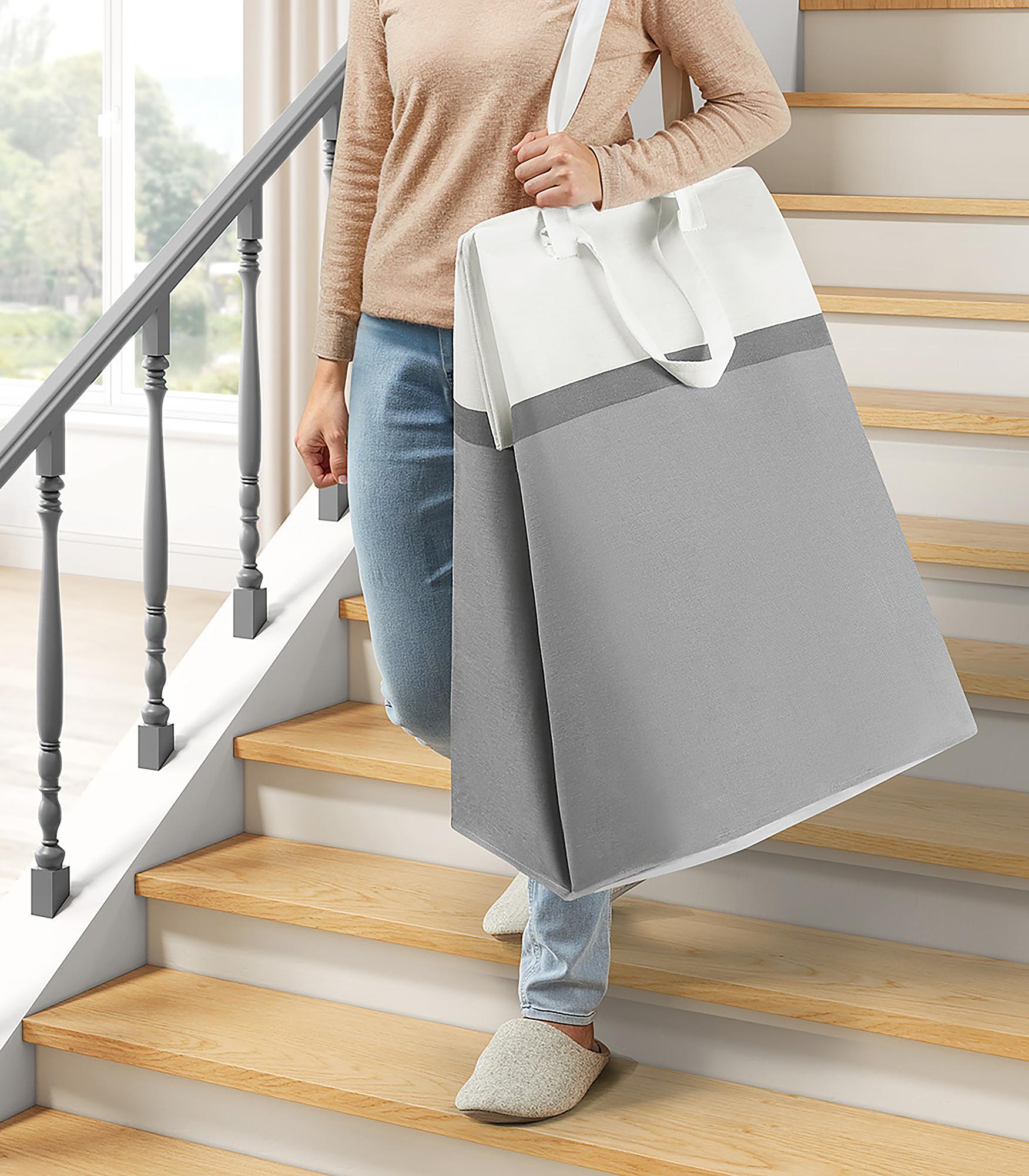 Laundry basket Abumi set of 2 Light grey 4