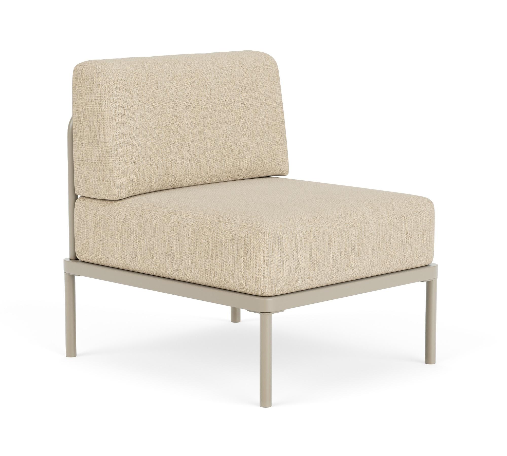 Hadley Outdoor 1-Seater Module Marzipan 2