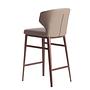 Bar stool faux leather grey 2