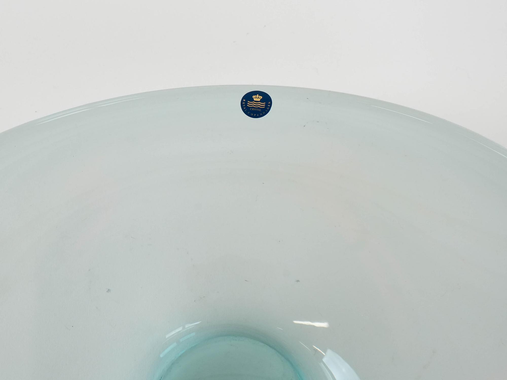 Crystal plate Turquoise Transparent 1960s 6
