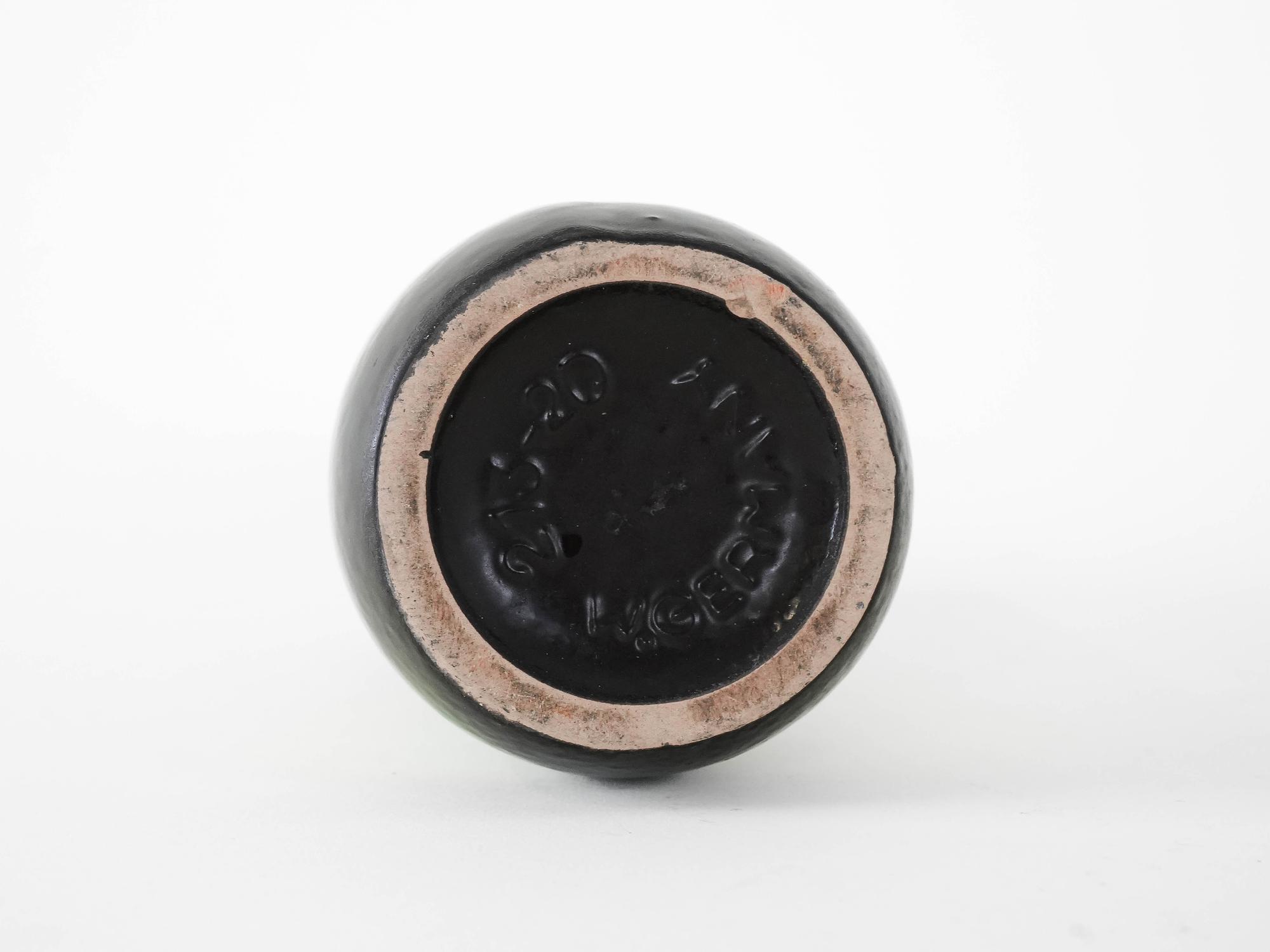 Keramikvase Grün 1970er Jahre 5