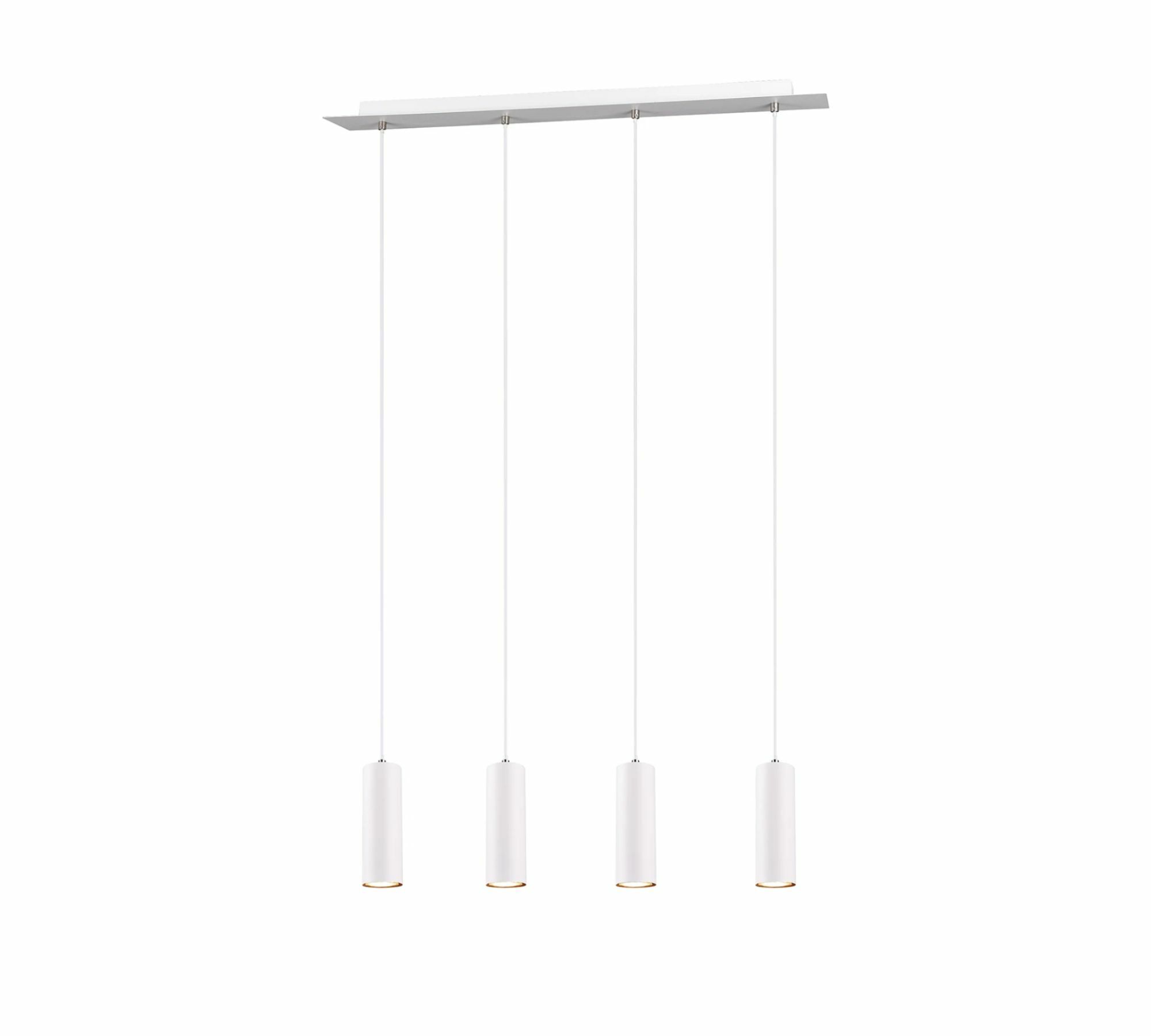 Pendant lamp Marley II Iron 4-light White 1