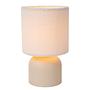 Woolly Tischleuchte Baumwollstoff Beige 3