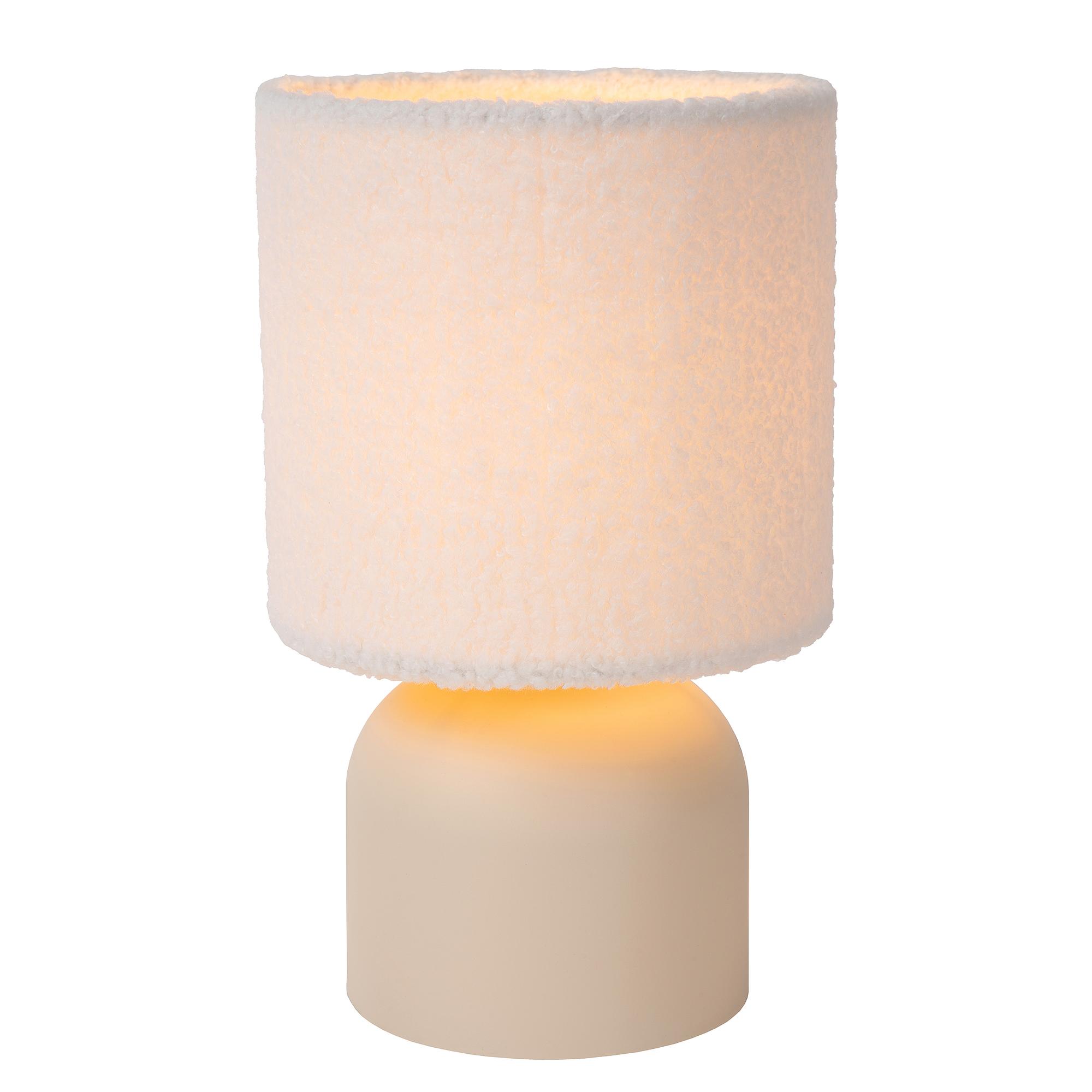 Woolly Tischleuchte Baumwollstoff Beige 3