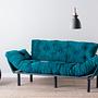 Nitta Triple Sofa Bed 3-seater petrol green 1