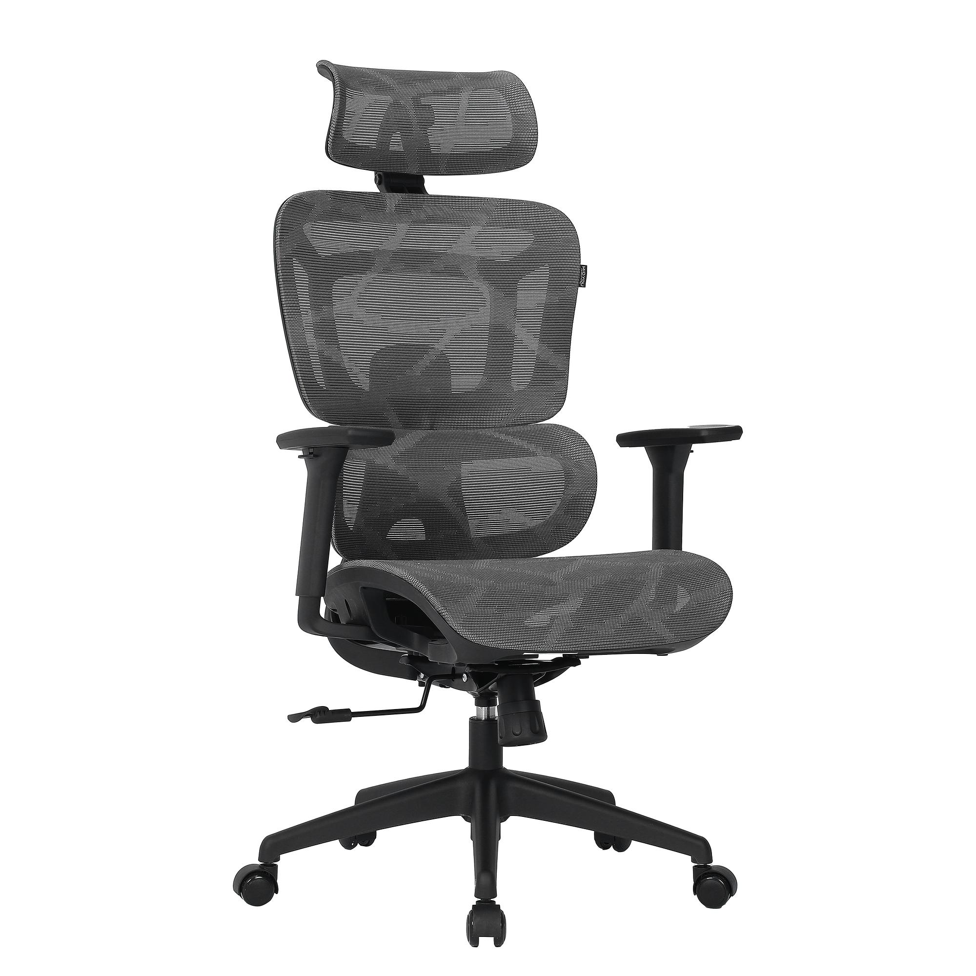 Bürodrehstuhl Doum Mesh Metall Grau Weiß 0