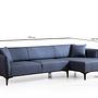 Belissimo Ecksofa Rechts Blau 7