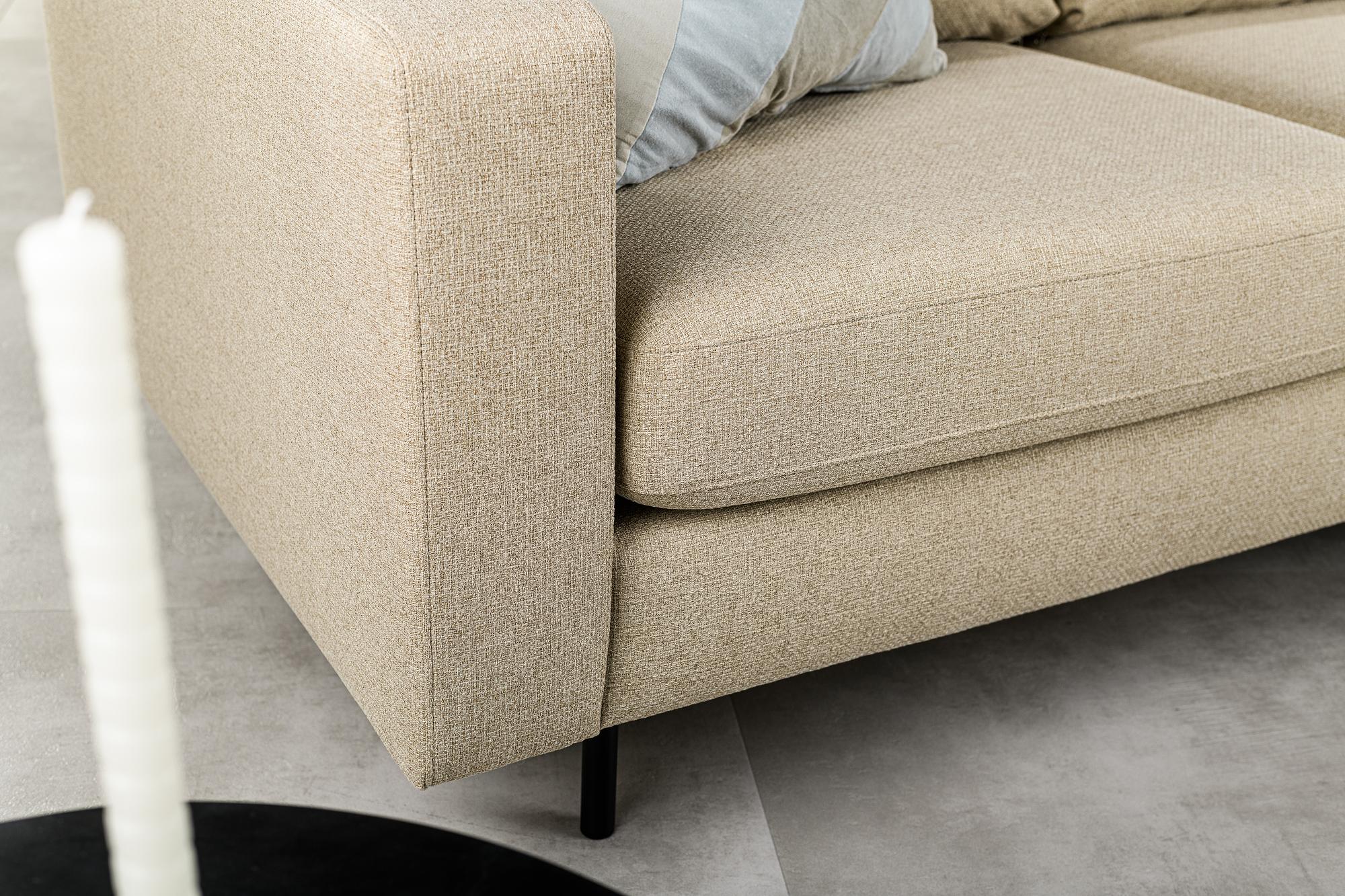 Sofa 3-Seater Chaiselongue Left Right Dillon Cream 1