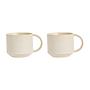 2x Yuka Tasse Keramik Creme 0