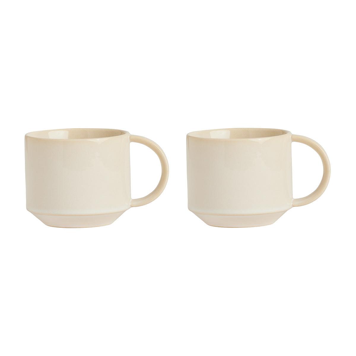 2x Yuka Tasse Keramik Creme 0