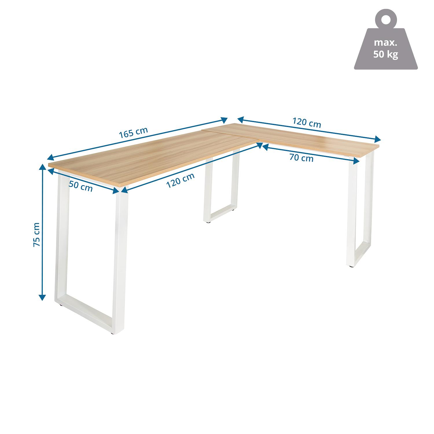 WORKSPACE BASIC I  Eckschreibtisch Holz Natur 4