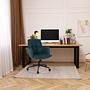 SOLAO LIFE Office Chair Swivel Fabric Dark Blue 5