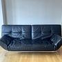 Smala Sofa Leder Schwarz 0