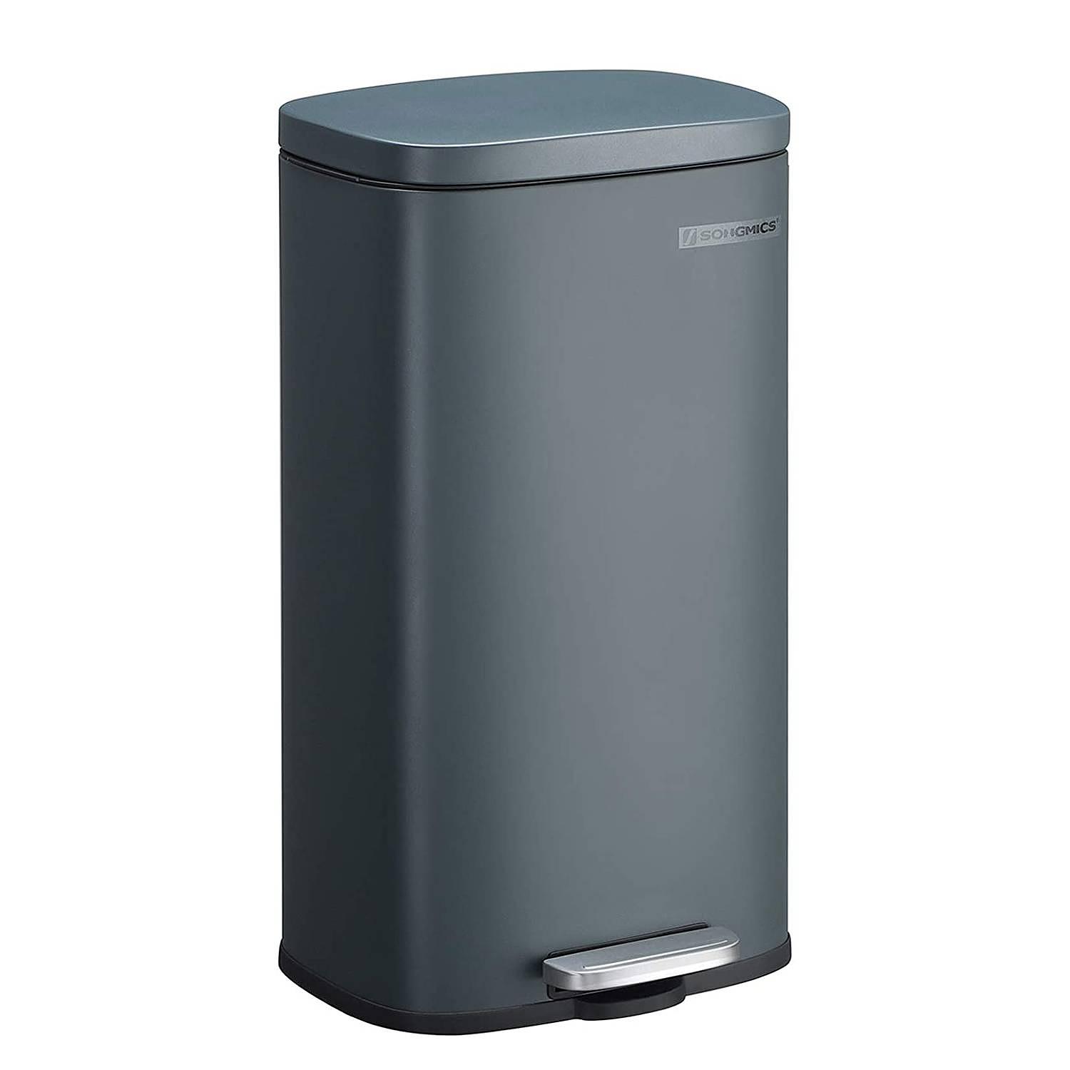 Trash Can Milizac II Steel Polypropylene Grey 1