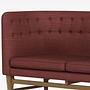 Mayor AJ6 Sofa Samt Walnussholz Blau 8