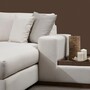 Ecksofa Textil Weiß 4