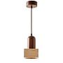 Suala Pendant Light Walnut Wood Travertine Brown 5