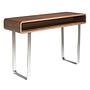 Rectangular console table wood veneer steel 1