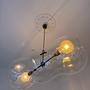 Designer glass pendant lamp organic shape 2