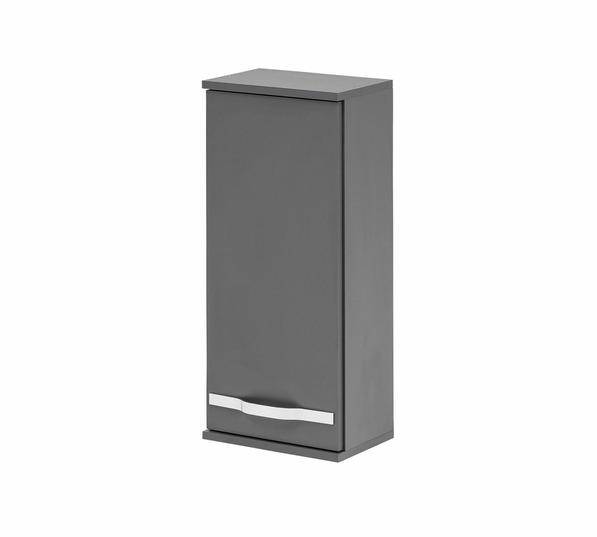 Hängeschrank Holz Metall Grau 0