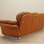 Sofa Leather Brown 1960s 3